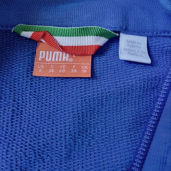 Rare Puma Vintage Italia National Soccer Athletic Track Sweatshirt Jacket - Picture 10 of 13